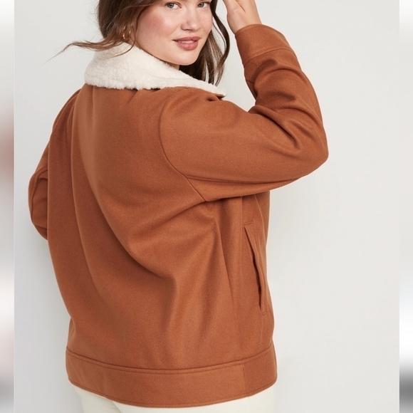 4X - Old Navy | Soft-Brushed Sherpa-Trim Jacket - Picture 2 of 7